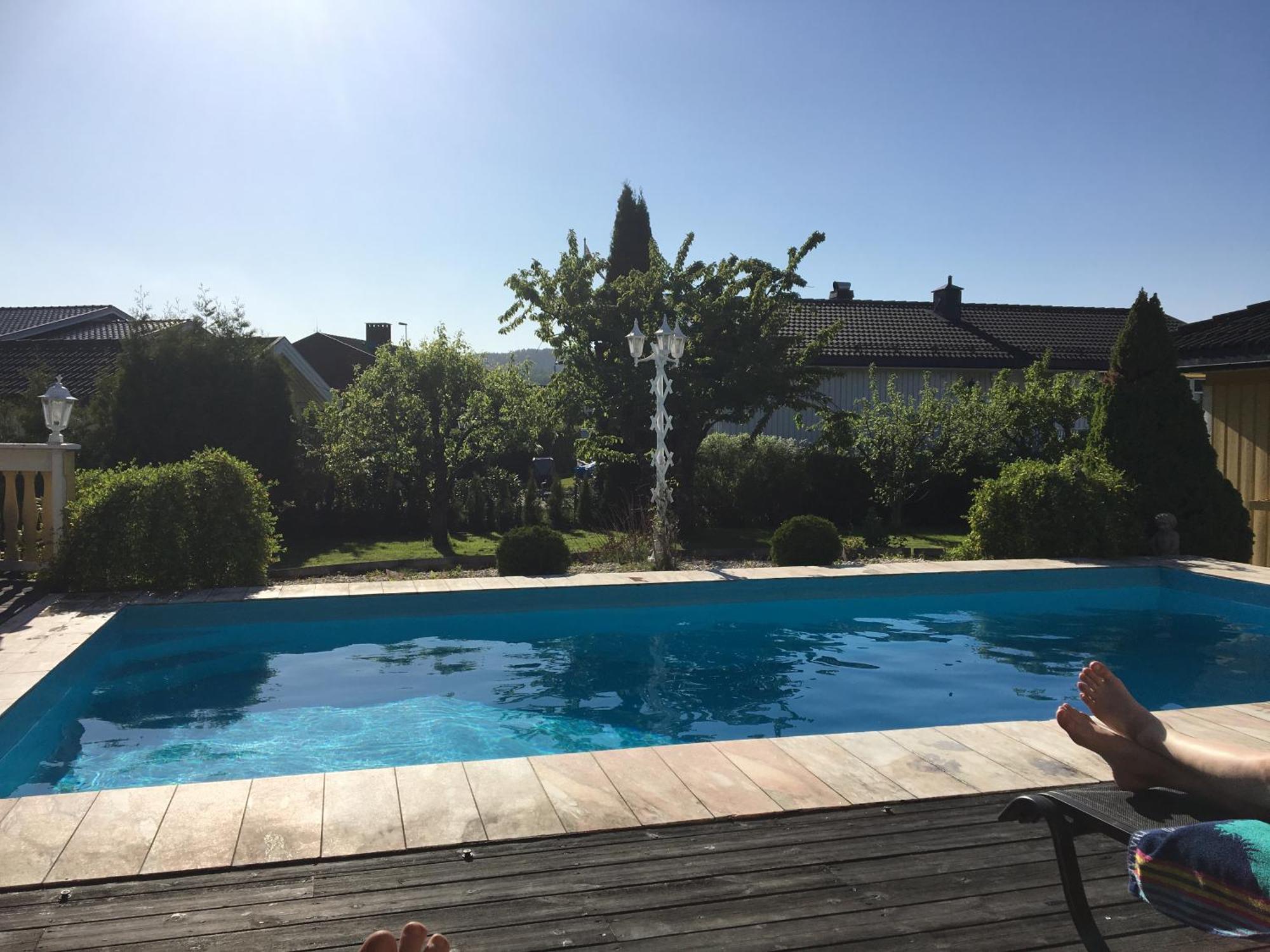 Modern Apartment With Pool & Sauna Porsgrunn Luaran gambar